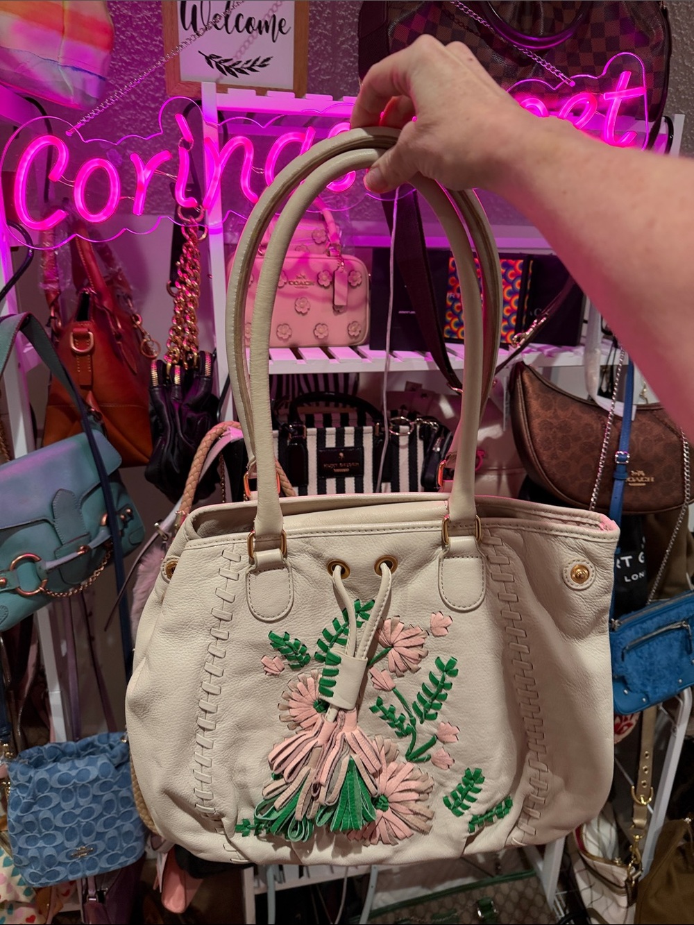 flower coach bag